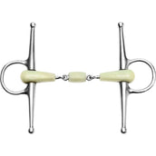 Feeling Full Cheek Snaffle Flexi Double Jointed Solid 17mm Feeling Full Cheek Snaffle Flexi Double Jointed Solid 17mm