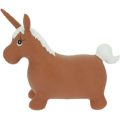 Equi-kids Skippyball Unicorn Brown/White Equi-kids Skippyball Unicorn Brown/White