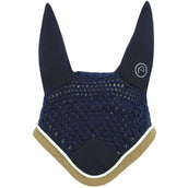 EQUITHÈME Ear Net Polyfun Navy Blue/Taupe EQUITHÈME Ear Net Polyfun Navy Blue/Taupe