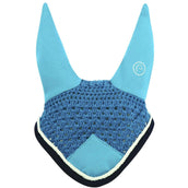 EQUITHÈME Ear Net Polyfun Turquoise/Navy Blue EQUITHÈME Ear Net Polyfun Turquoise/Navy Blue