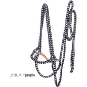 F.R.A. Hackamore Bridle Jaspis Cotton Black/White F.R.A. Hackamore Bridle Jaspis Cotton Black/White