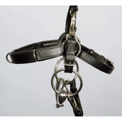 Harry's Horse Leather Lunging/Bridle Cavesson Black Harry's Horse Leather Lunging/Bridle Cavesson Black