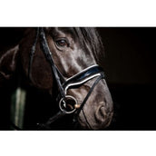 HB Showtime Bridle Special Guy Black/White HB Showtime Bridle Special Guy Black/White