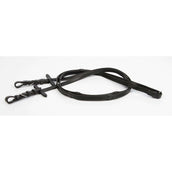 Harry's Horse Reins Sensitive Soft Leather Stops Black Harry's Horse Reins Sensitive Soft Leather Stops Black