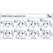 Harry's Horse Double Lunging Draw Reins Black Harry's Horse Double Lunging Draw Reins Black