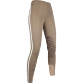 HKM Riding Legging Glorenza Silicone Kneepatch Taupe HKM Riding Legging Glorenza Silicone Kneepatch Taupe