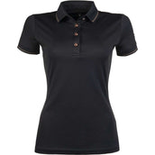 HKM Poloshirt Rosegold Glamour Black/Rosegold HKM Poloshirt Rosegold Glamour Black/Rosegold