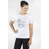 HKM T-Shirt Geometrical Horse White HKM T-Shirt Geometrical Horse White