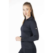 HKM Poloshirt Rosegold Glamour Longsleeve Dark Blue/Rosegold HKM Poloshirt Rosegold Glamour Longsleeve Dark Blue/Rosegold