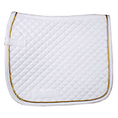 HKM Saddle Cloth Piping Dressage White/Gold HKM Saddle Cloth Piping Dressage White/Gold