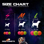 Dog Comets Ball Stardust Orange Dog Comets Ball Stardust Orange