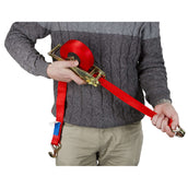 Kerbl Automatic Drawstring with Hook, D-Ring Orange Kerbl Automatic Drawstring with Hook, D-Ring Orange