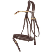 Kavalkade Snaffle Bridle Clinchesse Brown/Brass Kavalkade Snaffle Bridle Clinchesse Brown/Brass