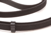 Kavalkade Reins Rubber with Carabiners Black Kavalkade Reins Rubber with Carabiners Black