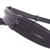 Kavalkade Reins Rolled Black Kavalkade Reins Rolled Black