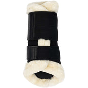 LeMieux Brushing Boots Fleece Edge Mesh Black/Natural LeMieux Brushing Boots Fleece Edge Mesh Black/Natural