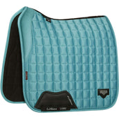 LeMieux Saddlepad Loire Memory Satin Square Dressage Azure LeMieux Saddlepad Loire Memory Satin Square Dressage Azure