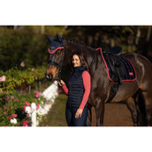 LeMieux Saddlepad Loire Classic Dressage Navy/Cranberry LeMieux Saddlepad Loire Classic Dressage Navy/Cranberry