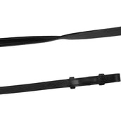 Montar Reins Leather/Rubber Frech Hooks Eco Black Montar Reins Leather/Rubber Frech Hooks Eco Black