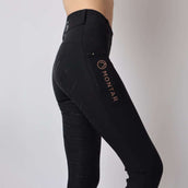 Montar Riding Legging Rosegold Logo Junior Black Montar Riding Legging Rosegold Logo Junior Black