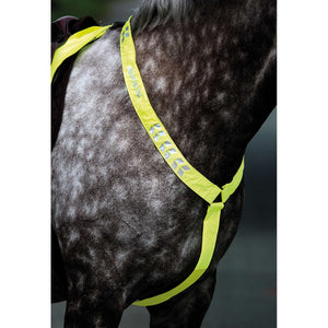 Equi-Flector Front Strap Reflective Fluor Yellow Equi-Flector Front Strap Reflective Fluor Yellow