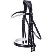 Schockemöhle Double Bridle Brindisi Black/White/Silver Schockemöhle Double Bridle Brindisi Black/White/Silver