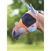 Shires Fly Mask Air Motion with Ears and Tassels Orange Shires Fly Mask Air Motion with Ears and Tassels Orange