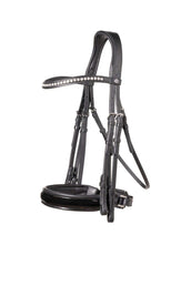 Trust Double Bridle Aachen Black/Silver Trust Double Bridle Aachen Black/Silver