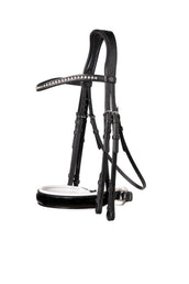Trust Double Bridle Aachen Black/Silver/White Trust Double Bridle Aachen Black/Silver/White