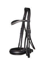 Trust Double Bridle Wellington Black/Silver Trust Double Bridle Wellington Black/Silver