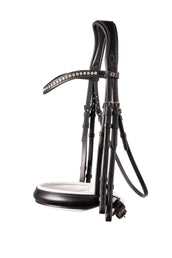Trust Double Bridle Wellington Black/White Trust Double Bridle Wellington Black/White