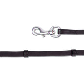 Waldhausen Icelandic Reins With Carabiners Black/Silver Waldhausen Icelandic Reins With Carabiners Black/Silver