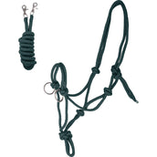 Waldhausen Rope Halter with Reins Fir Green Waldhausen Rope Halter with Reins Fir Green
