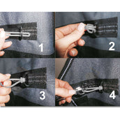 Waldhausen Safety Clasp Safe-Gum Silver Grey Waldhausen Safety Clasp Safe-Gum Silver Grey