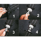 Waldhausen Safety Clasp Safe-Gum for T-Fastener Silver Grey Waldhausen Safety Clasp Safe-Gum for T-Fastener Silver Grey