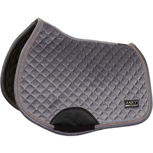ANKY Saddlepad Velvet Stones Jumping Steel Grey ANKY Saddlepad Velvet Stones Jumping Steel Grey