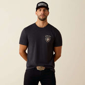 Ariat T-Shirt American Bison Tee Men Charcoal Heather Ariat T-Shirt American Bison Tee Men Charcoal Heather
