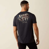 Ariat T-Shirt American Bison Tee Men Charcoal Heather Ariat T-Shirt American Bison Tee Men Charcoal Heather