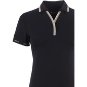 Cavallo Poloshirt CavalPique V-Neck Black Cavallo Poloshirt CavalPique V-Neck Black