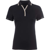 Cavallo Poloshirt CavalPique V-Neck Black Cavallo Poloshirt CavalPique V-Neck Black
