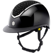 Charles Owen Cap Kylo Crystal Wide Peak MIPS Black Gloss/Chrome Charles Owen Cap Kylo Crystal Wide Peak MIPS Black Gloss/Chrome