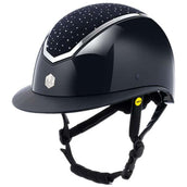 Charles Owen Cap Kylo Crystal Wide Peak MIPS Navy Gloss/Silver Charles Owen Cap Kylo Crystal Wide Peak MIPS Navy Gloss/Silver