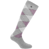 EQUITHÈME Socks Argyle Grey/lilac EQUITHÈME Socks Argyle Grey/lilac