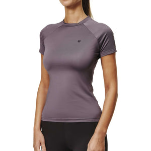Equestrian Stockholm Shirt Dynamic Short Sleeve Dark Violet Equestrian Stockholm Shirt Dynamic Short Sleeve Dark Violet