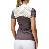 Equestrian Stockholm Competition Shirt Crystal Champion White/Dark Violet Equestrian Stockholm Competition Shirt Crystal Champion White/Dark Violet