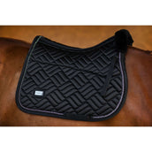 Equestrian Stockholm Saddlepad Vegan Fur Jumping Crystal Black Equestrian Stockholm Saddlepad Vegan Fur Jumping Crystal Black