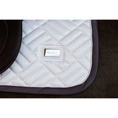 Equestrian Stockholm Saddlepad Modern Jumping White/Dark Violet Equestrian Stockholm Saddlepad Modern Jumping White/Dark Violet