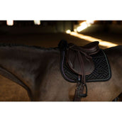 Equestrian Stockholm Saddlepad Vegan Fur Jumping Crystal Black Equestrian Stockholm Saddlepad Vegan Fur Jumping Crystal Black