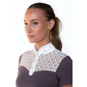 Equestrian Stockholm Competition Shirt Crystal Champion White/Dark Violet Equestrian Stockholm Competition Shirt Crystal Champion White/Dark Violet