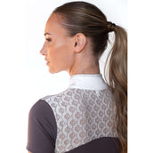 Equestrian Stockholm Competition Shirt Crystal Champion White/Dark Violet Equestrian Stockholm Competition Shirt Crystal Champion White/Dark Violet